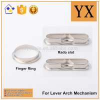 Finger ring and rado slot for lever arch mechanism